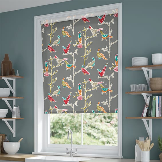 ColorizedZoom Passaro Pewter Roller Blind 3491