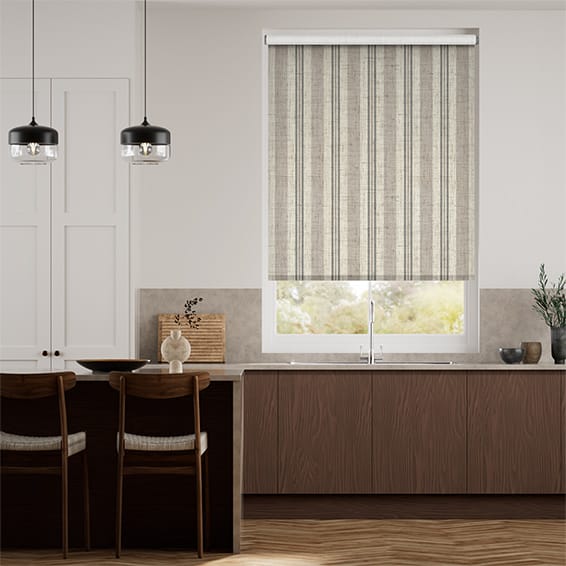 Colorized Choices Truro Stripe Linen Sandstone Roller Blind 3504