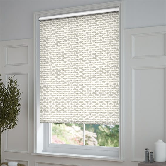 ColorizedZoom Splash Blackout Samaki Neutral Roller Blind 3555
