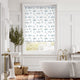 Colorized Splash Blackout Beach Hut Blue Roller Blind 3560