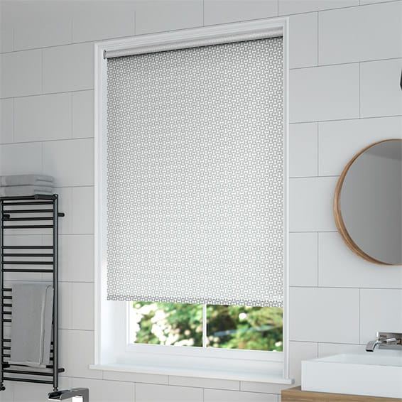 ColorizedZoom Splash Blackout Forma Slate Roller Blind 3591
