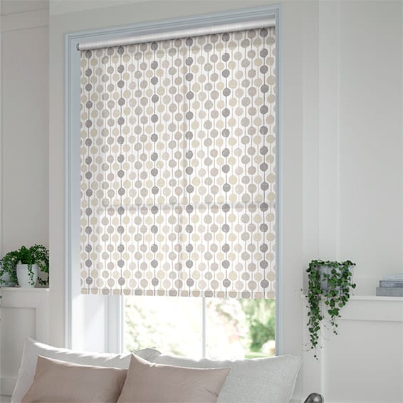 ColorizedZoom Taimi Stripe Neutral Roller Blind 3622