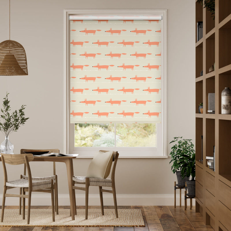 Colorized Mr Fox Mini Orange Roller Blind 3628
