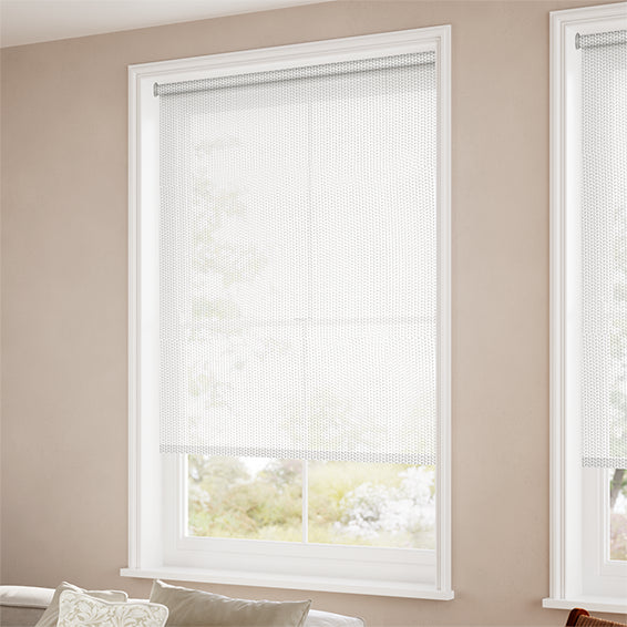 ColorizedZoom Oculus Cotton White Magic Screen Roller Blind 3735