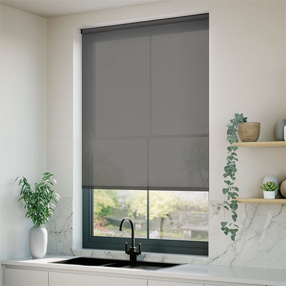 ColorizedZoom Oculus Slate  Magic Screen Roller Blind 3742