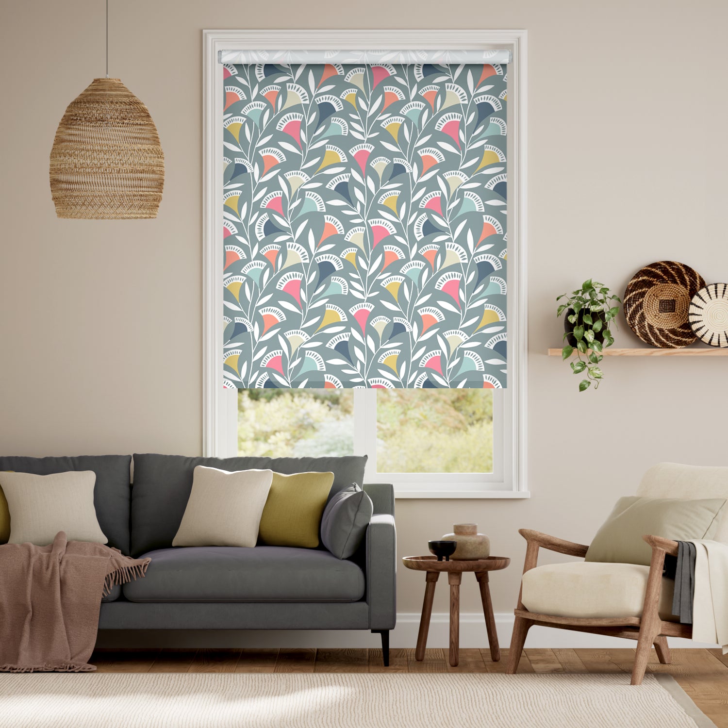 Colorized Noukku Berry Crush Roller Blind 3769