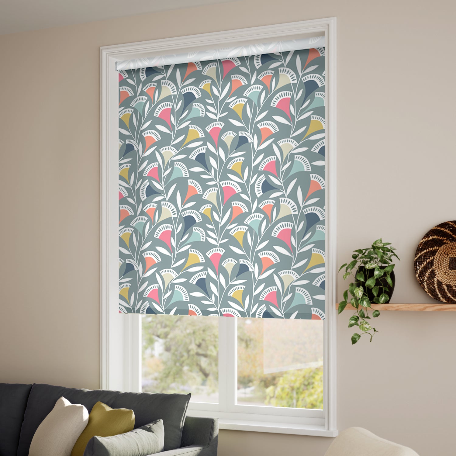 ColorizedZoom Noukku Berry Crush Roller Blind 3769