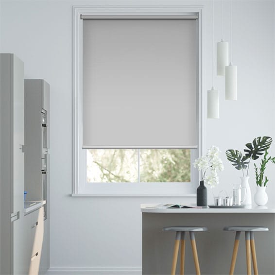 Colorized Electric Blackout Titan Simply Grey Roller Blind 3841