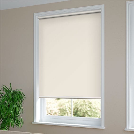 ColorizedZoom Electric Blackout Titan Bone White Roller Blind 3832