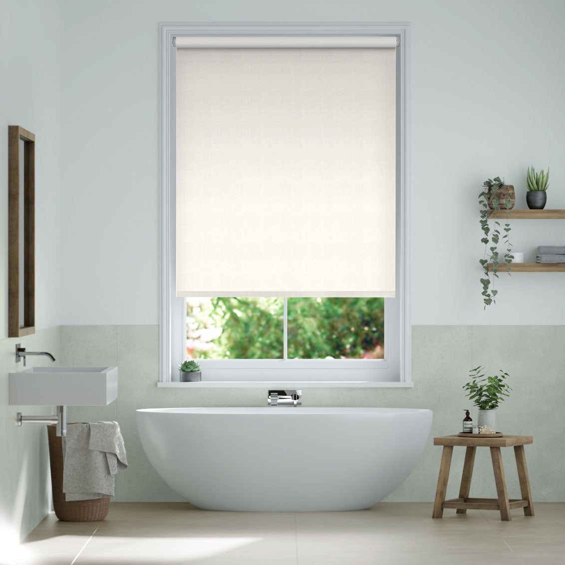 Colorized Choices Elodie Clotted Cream Roller Blind 3908
