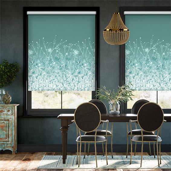 Colorized September Meadow Sea Mist Roller Blind 3998