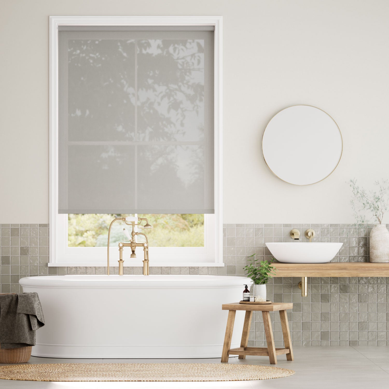 Colorized Oracle Pebble Magic Screen Roller Blind 4038