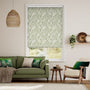 Colorized Electric Choices Scandi Ferns Vintage Linen Sage Roller Blind 4160
