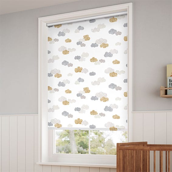 ColorizedZoom Happy Clouds Blackout Dawn Roller Blind 4177