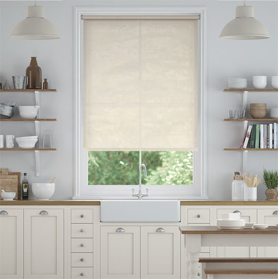 Colorized Electric Onella Classic Cream Roller Blind 4224