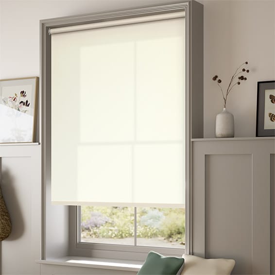ColorizedZoom Electric Avalon Devon Cream  Roller Blind
