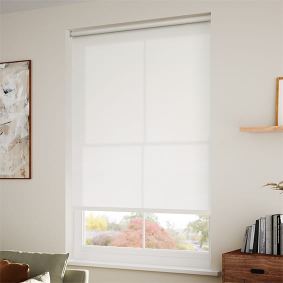 ColorizedZoom Electric Avalon Parchment  Roller Blind