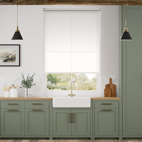 Colorized Electric Avalon Chalk White  Roller Blind 4233