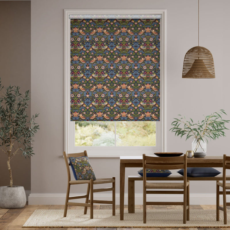 Colorized Twist2Go William Morris Strawberry Thief Jewel Roller Blind 9159