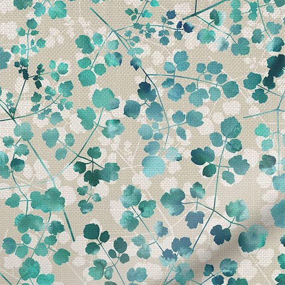 ColorizedPLA Rue Watercolour Teal Roller Blind 4420