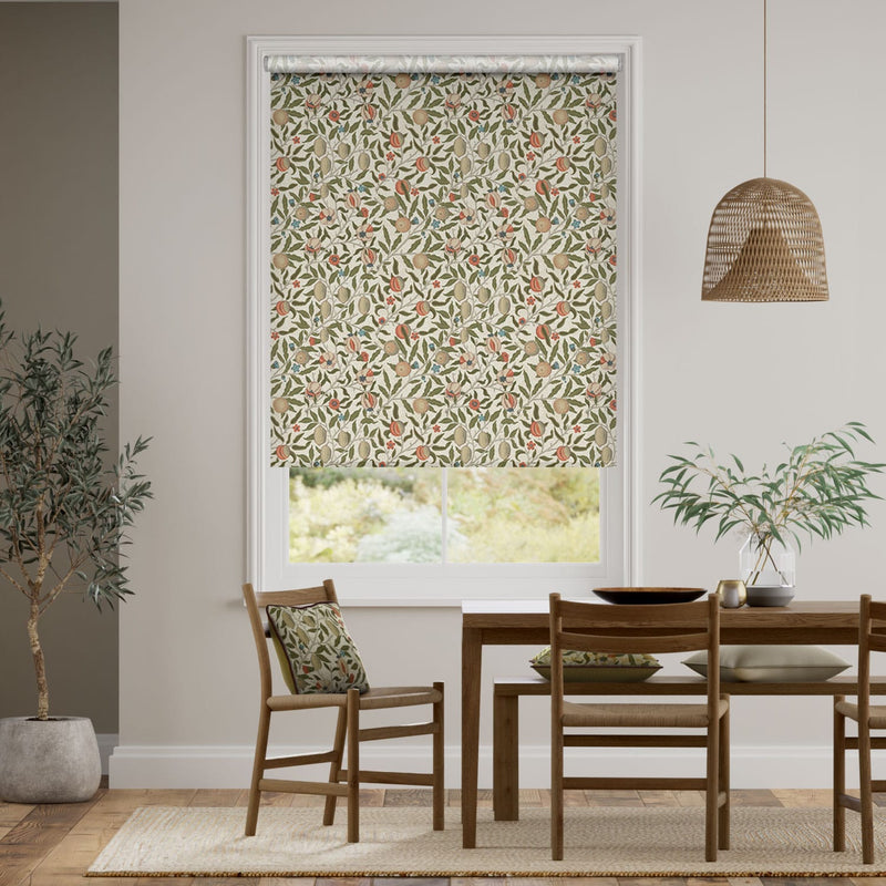 Colorized Twist2Go William Morris Fruit Autumn Roller Blind 4428