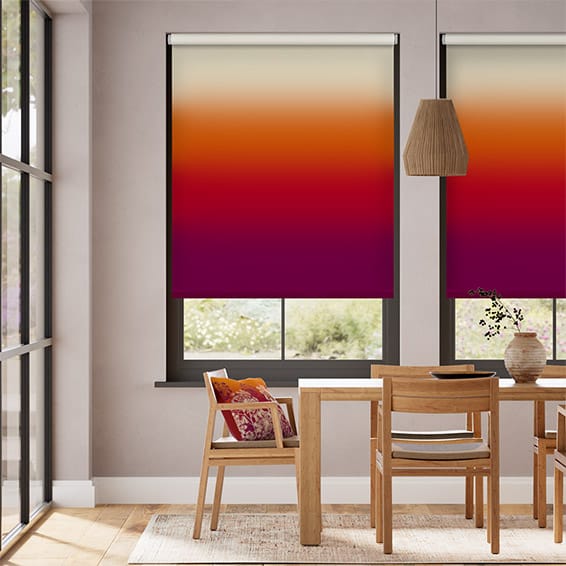 Colorized Twist2Go Ombre Sunset Roller Blind 4582