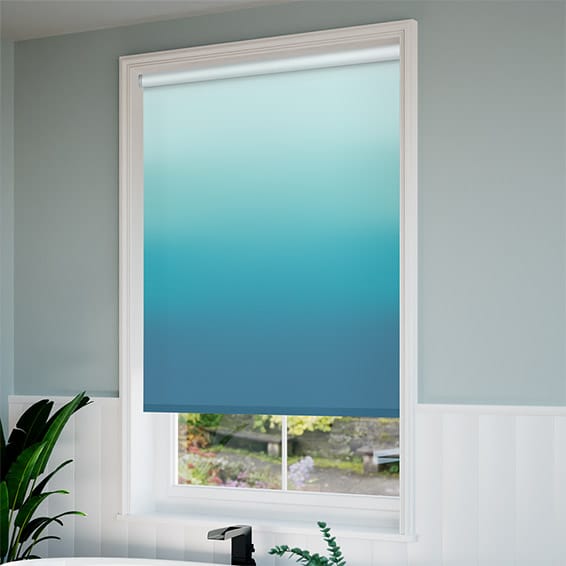ColorizedZoom Twist2Go Ombre Teal Roller Blind 4583