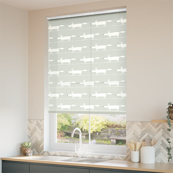ColorizedZoom Twist2Go Mr Fox Mini Slate Roller Blind 4594