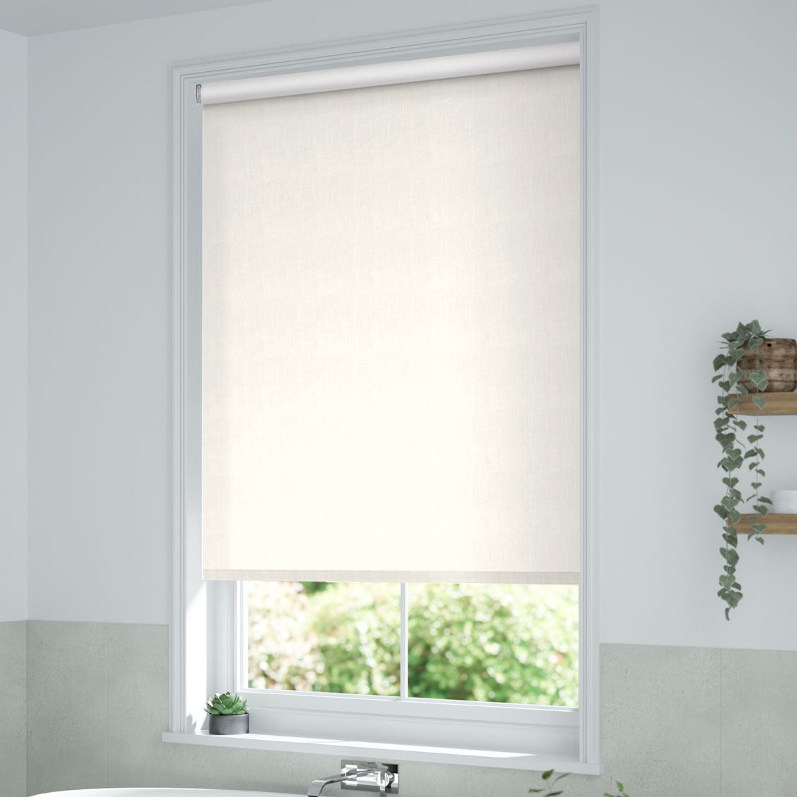 ColorizedZoom Twist2Go Choices Elodie Clotted Cream Roller Blind 4683