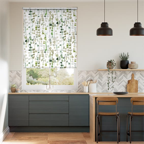 Colorized Twist2Go Alyssa Leaf Green Roller Blind 4751