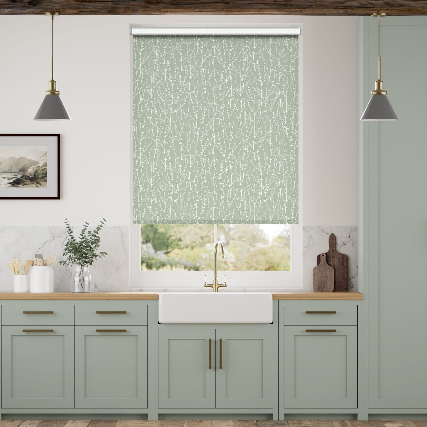 Colorized Twist2Go Dockleaf Soft Mist Roller Blind 4805