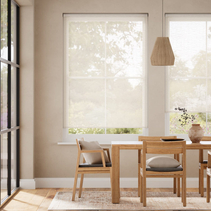 Colorized Oriel Voile Whitewash Roller Blind 4841