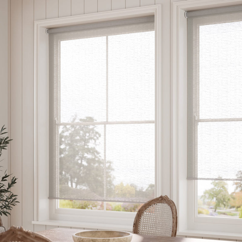 ColorizedZoom Twist2Go Oriel Voile Ash Roller Blind 4843