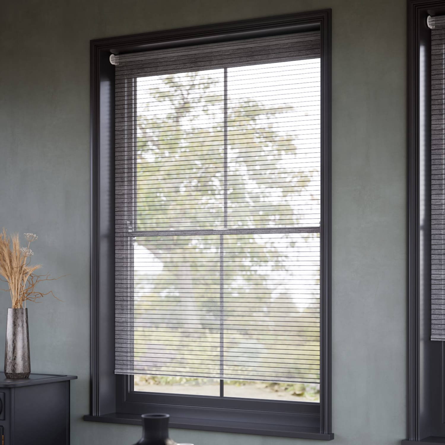 ColorizedZoom Twist2Go Cicero Voile Nox Roller Blind 4846