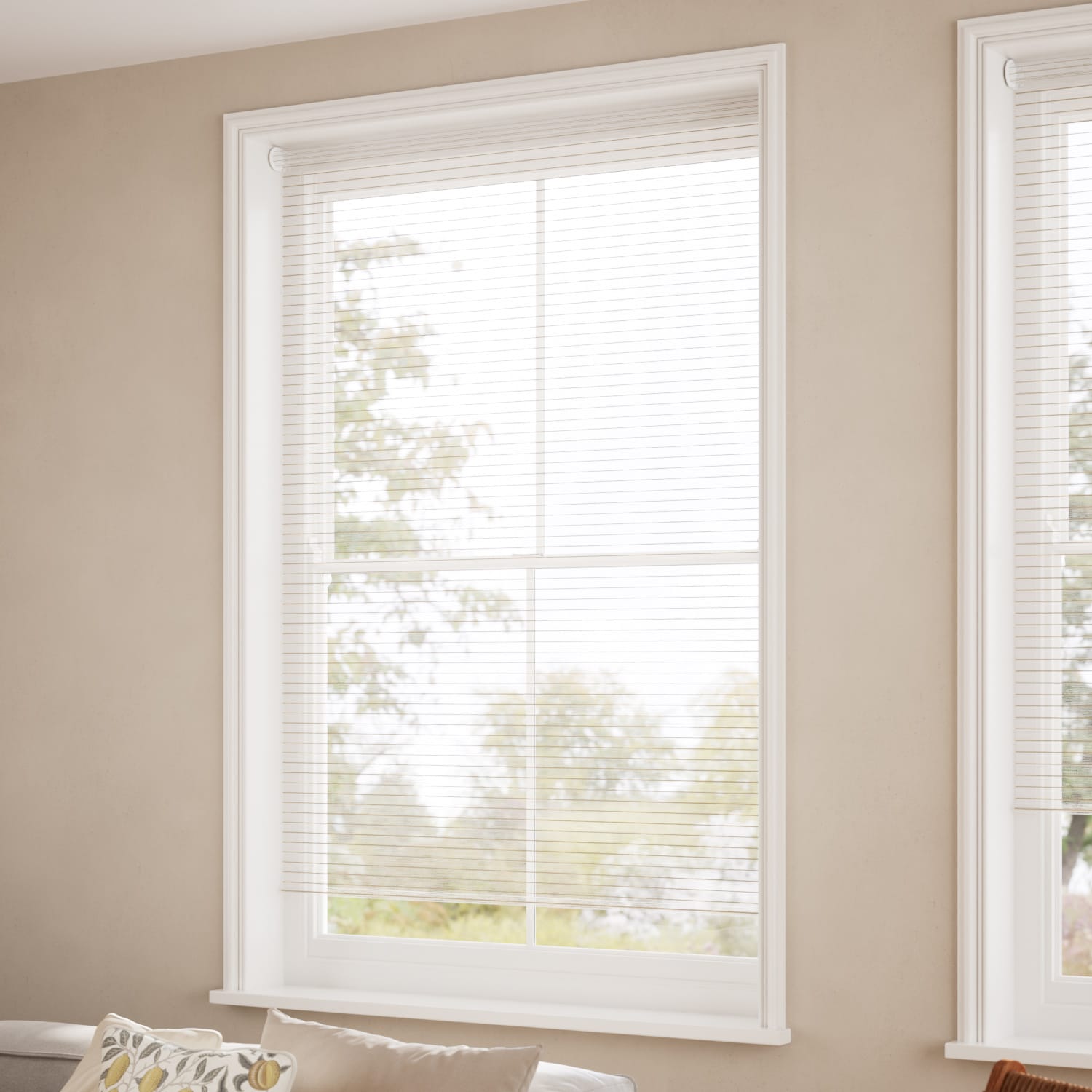 ColorizedZoom Electric Cicero Voile Biscotti Roller Blind 4851