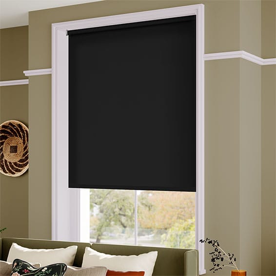 ColorizedZoom Twist2Go Sevilla Blackout Ink Roller Blind 4863
