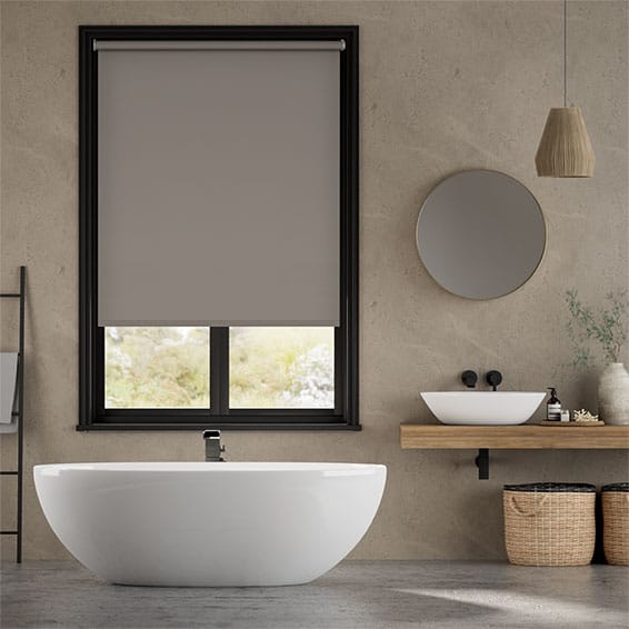 Colorized Twist2Go Sevilla Blackout Touchstone Grey Roller Blind 4884