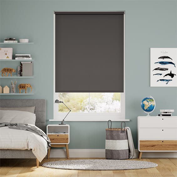 Colorized Twist2Go Sevilla Blackout Slate Roller Blind 4864
