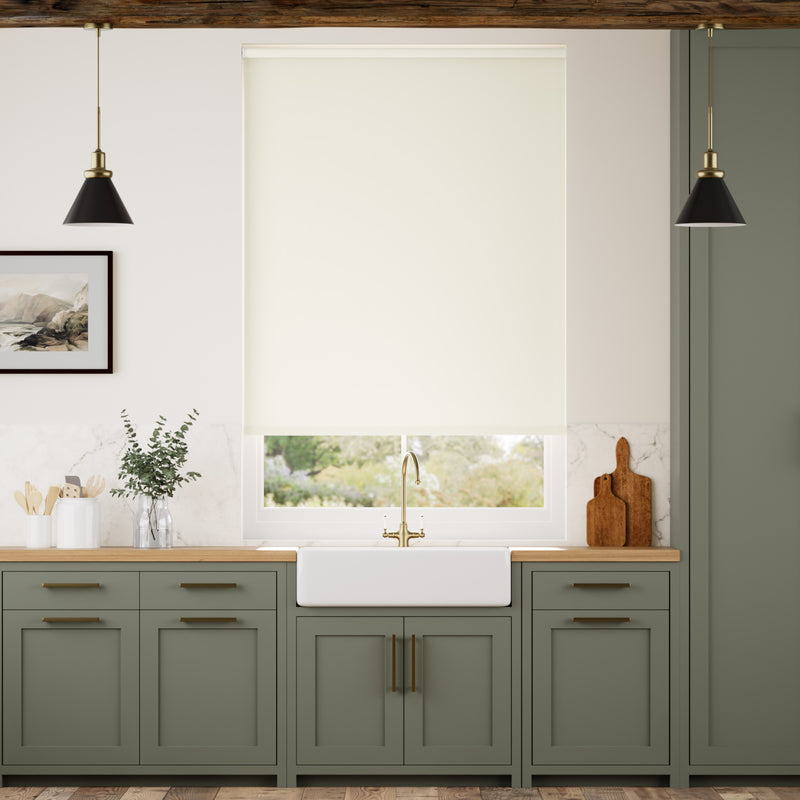 Colorized Electric Sevilla Blackout Vanilla Roller Blind 4937