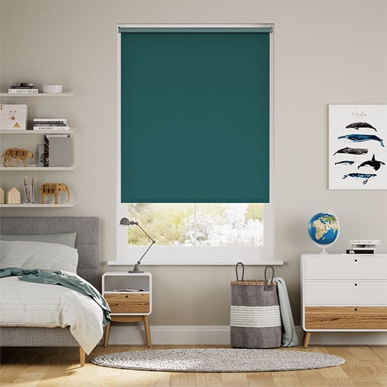 Colorized Electric Sevilla Blackout Kingfisher  Roller Blind 4925