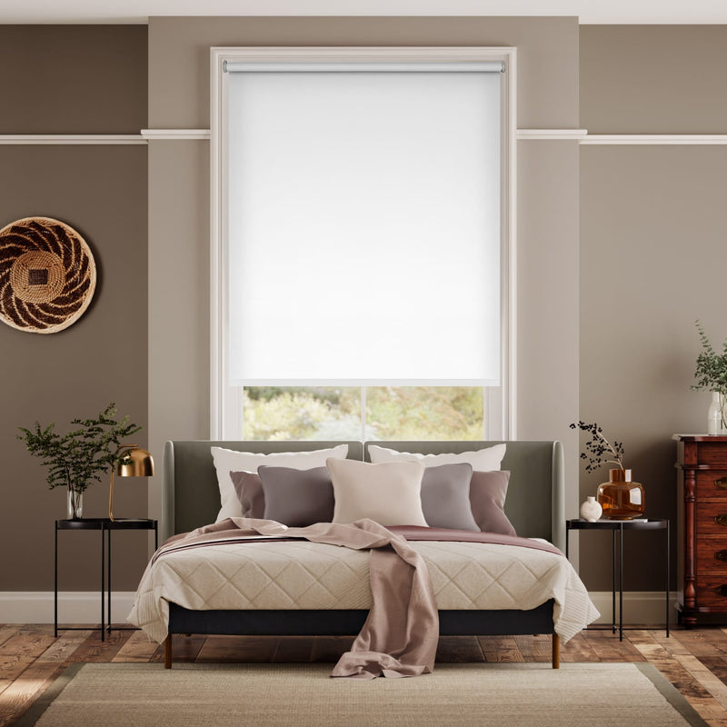 Colorized Toledo Blackout Crisp White Roller Blind 5049