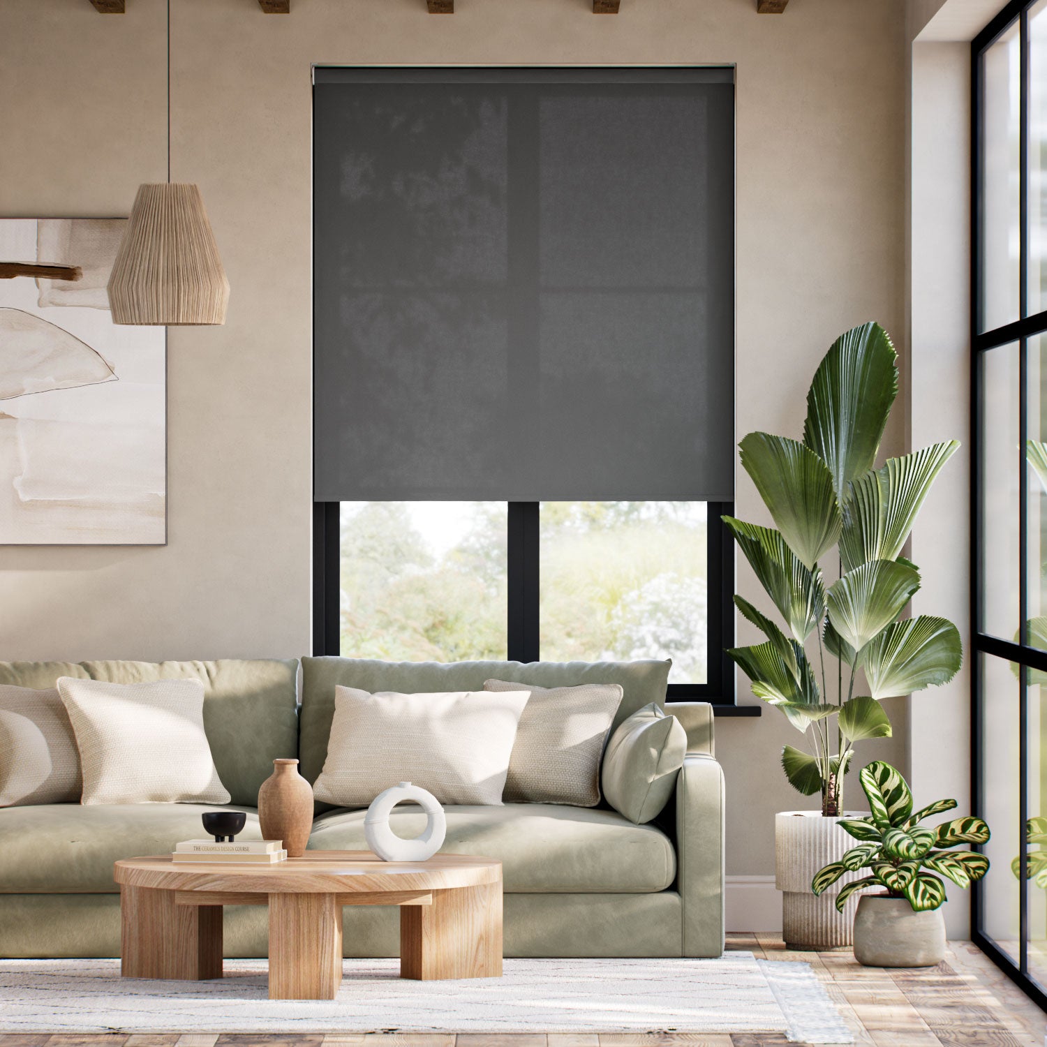 Colorized Notion Urban Grey Roller Blind 8977