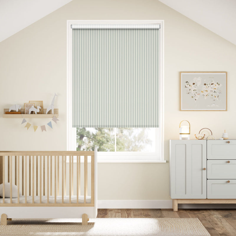 Colorized Twist2Go Chester Stripe Duck Egg Roller Blind 5217