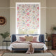 Colorized Christelle Carmine Rose Roller Blind 5353