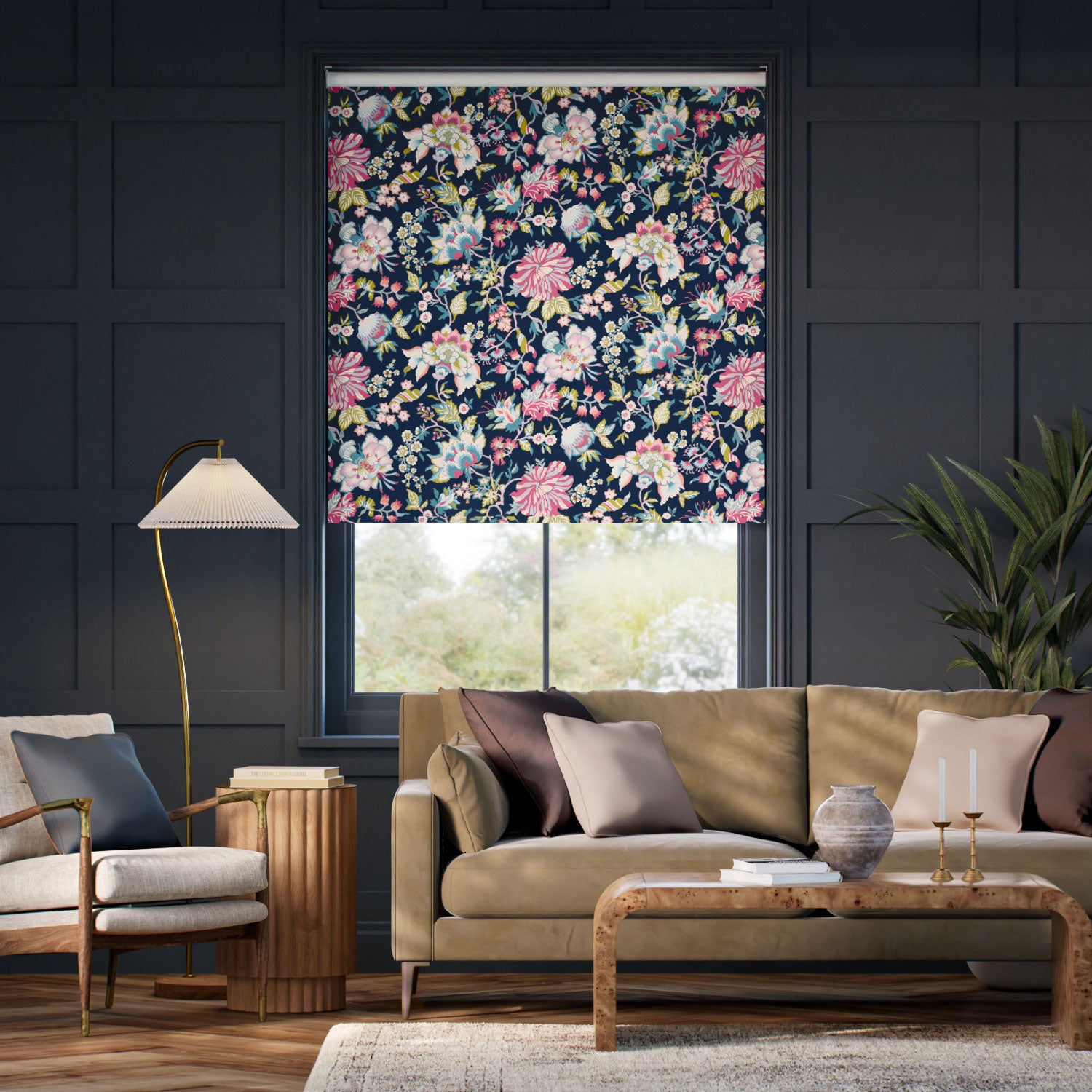 Colorized Christelle Cosmos Roller Blind 5354