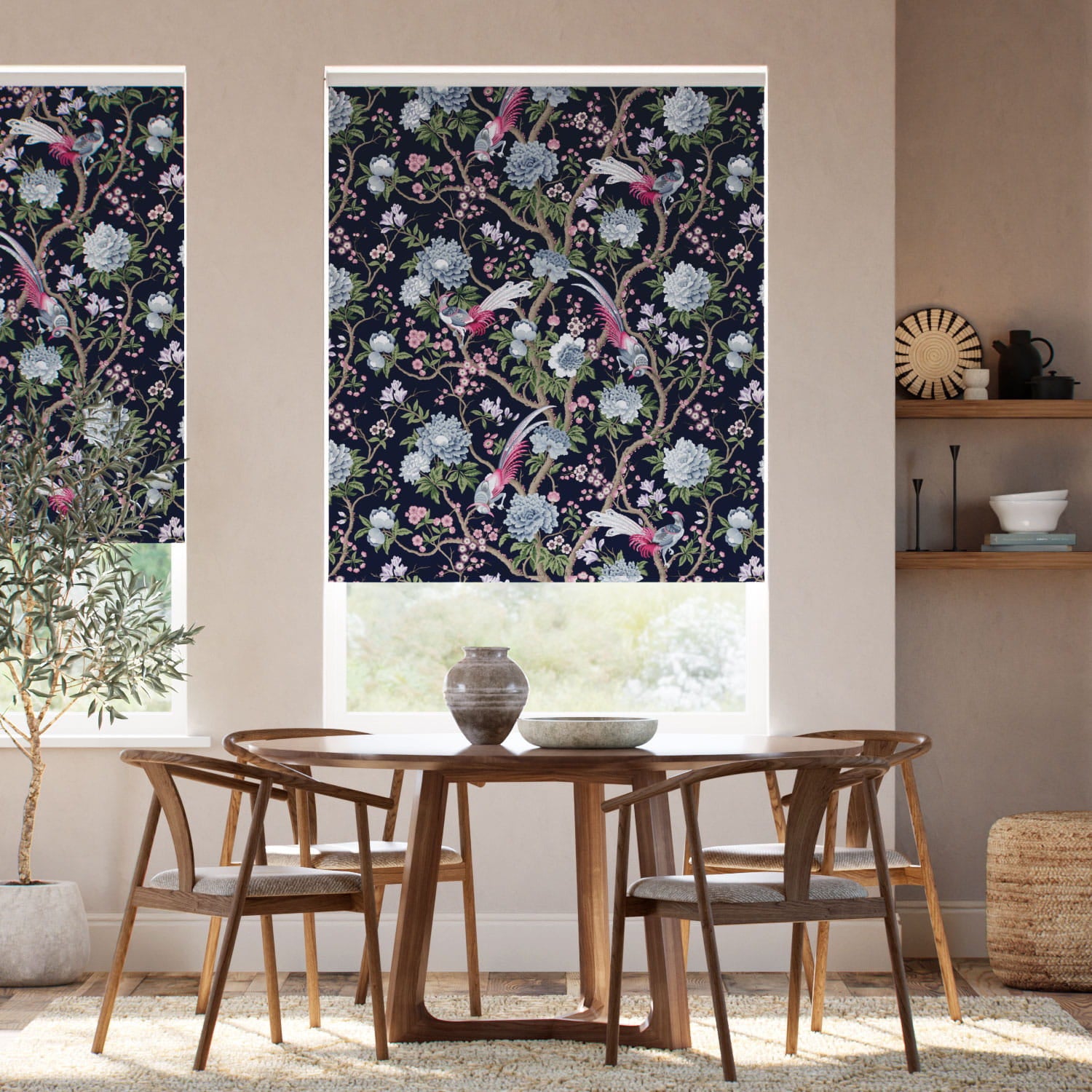 Colorized Elysian Paradise Ink Roller Blind 5363