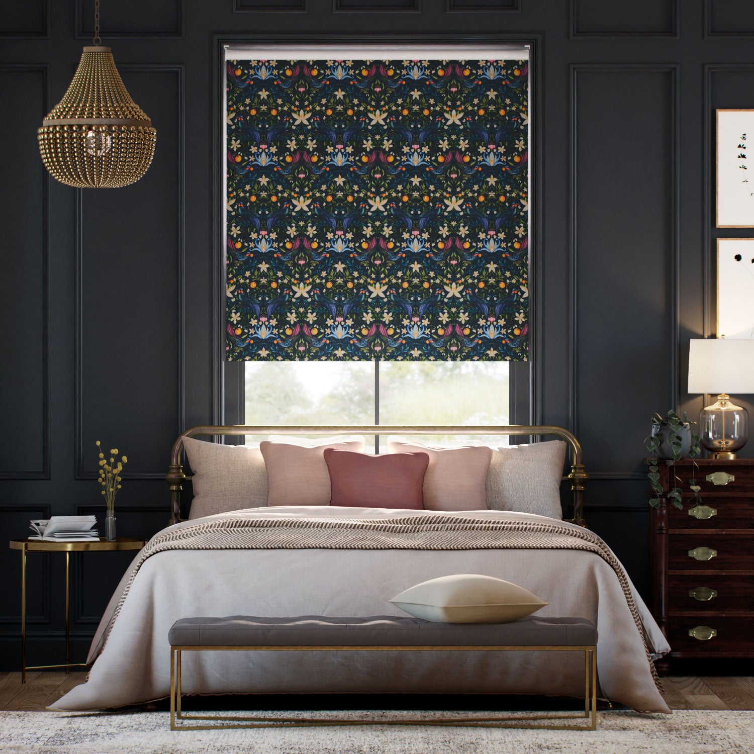 Colorized Forbidden Fruit Nightfall Roller Blind 5367
