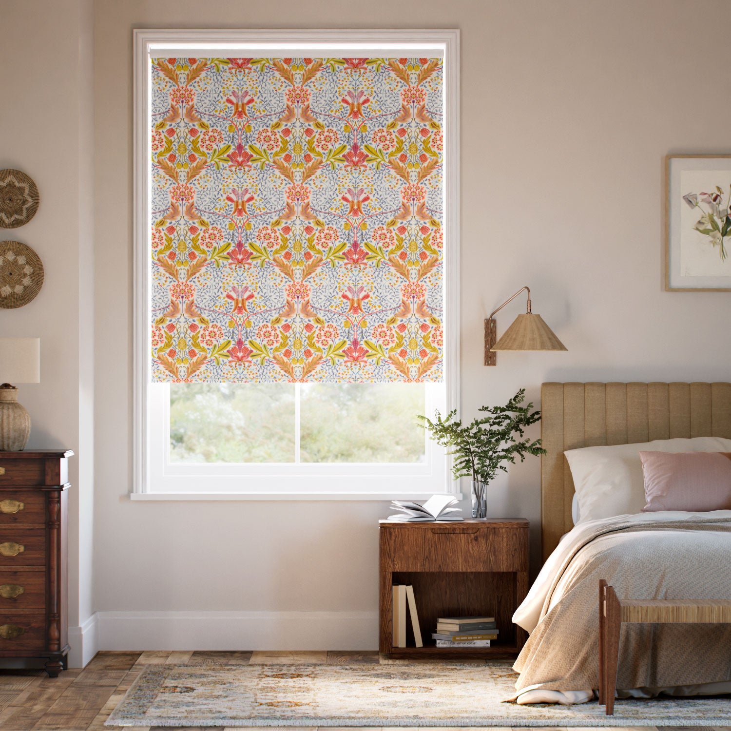 Colorized Twist2Go Elm House Rust Roller Blind 5397