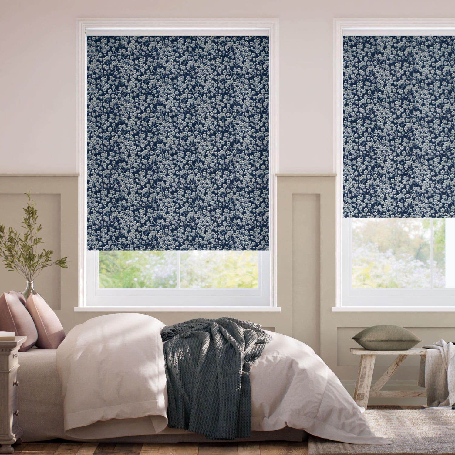 Colorized Twist2Go Mitsi Shadow Ink Roller Blind 5406