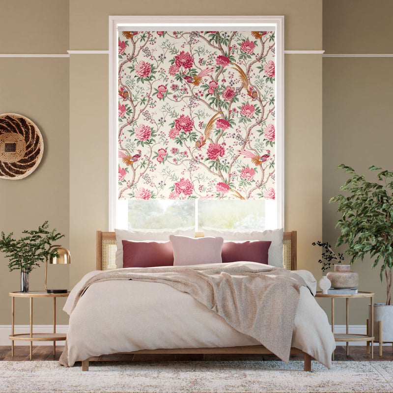Colorized Twist2Go Elysian Paradise Fuchsia Roller Blind 5416